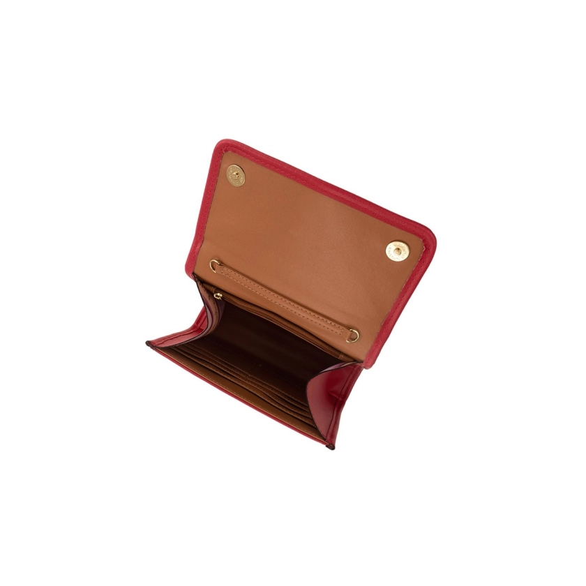 A mini bolsa feminina Rafitthy em vermelho com alça de corrente dourada é um acessório que combina elegância e modernidade. Seu tamanho compacto permite que você carregue apenas o essencial com estilo. O vermelho vibrante adiciona um toque de cor e sofisticação ao seu visual, enquanto a alça de corrente dourada acrescenta um elemento de luxo e glamour. Ideal para diversas ocasiões, esta bolsa é perfeita para complementar looks tanto para eventos especiais quanto para o dia a dia. Fabricada com a qualidade característica da Rafitthy, esta mini bolsa é uma escolha refinada para mulheres que buscam elegância e praticidade em seus acessórios.
