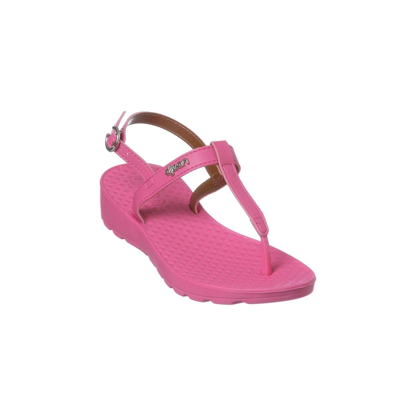 Na imagem temos uma linda sandália Dijean com tiras finas pink, super confortável. É um arraso!