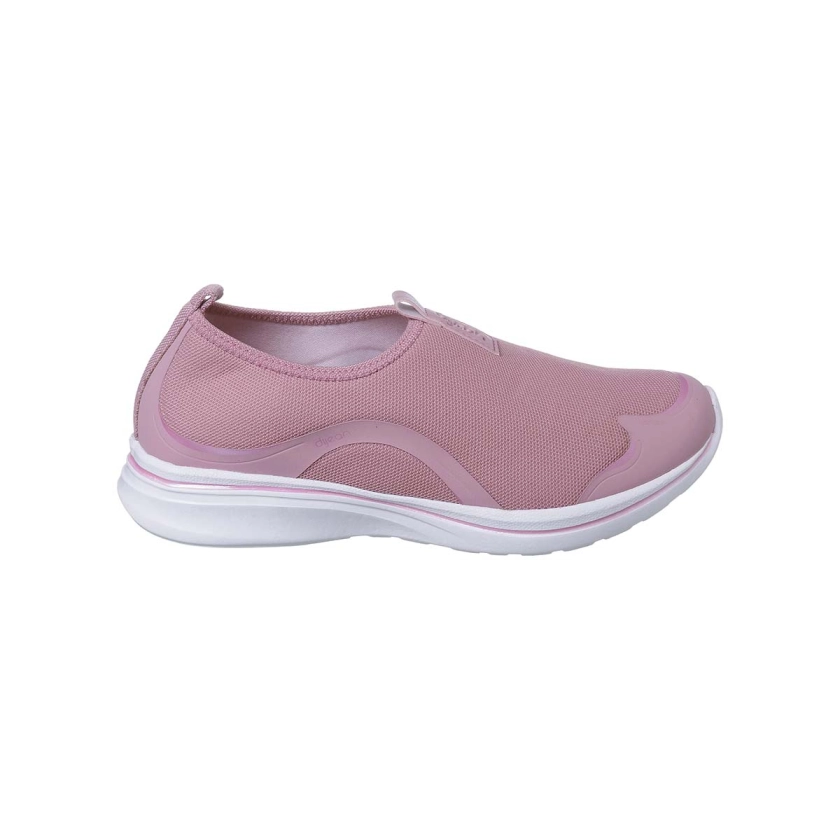 Na imagem, lindo tênis calce fácil feminino Dijean na cor rose, básico e super confortável para o dia a dia,