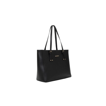 Bolsa Tote Feminina Rafitthy Trama Preto