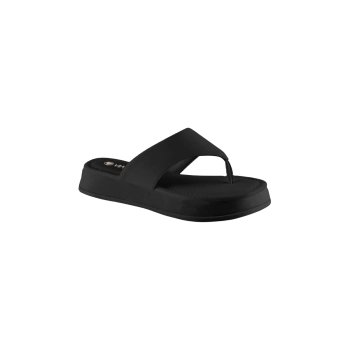Chinelo Papete Via Uno Flatform Feminino Preto