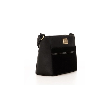 Mini Bolsa Feminina Rafitthy Tira Colo Preta