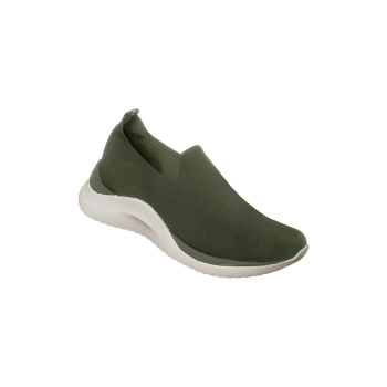 Tênis Feminino Dijean Calce Fácil Tecido Básico Verde Militar