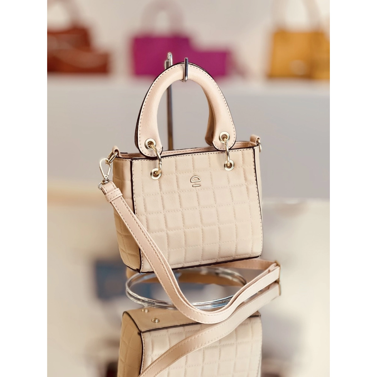 2024特集 Rafitthy Feminina Bolsa Mini Alça Dijean Withe Off Frape Dupla バッグ